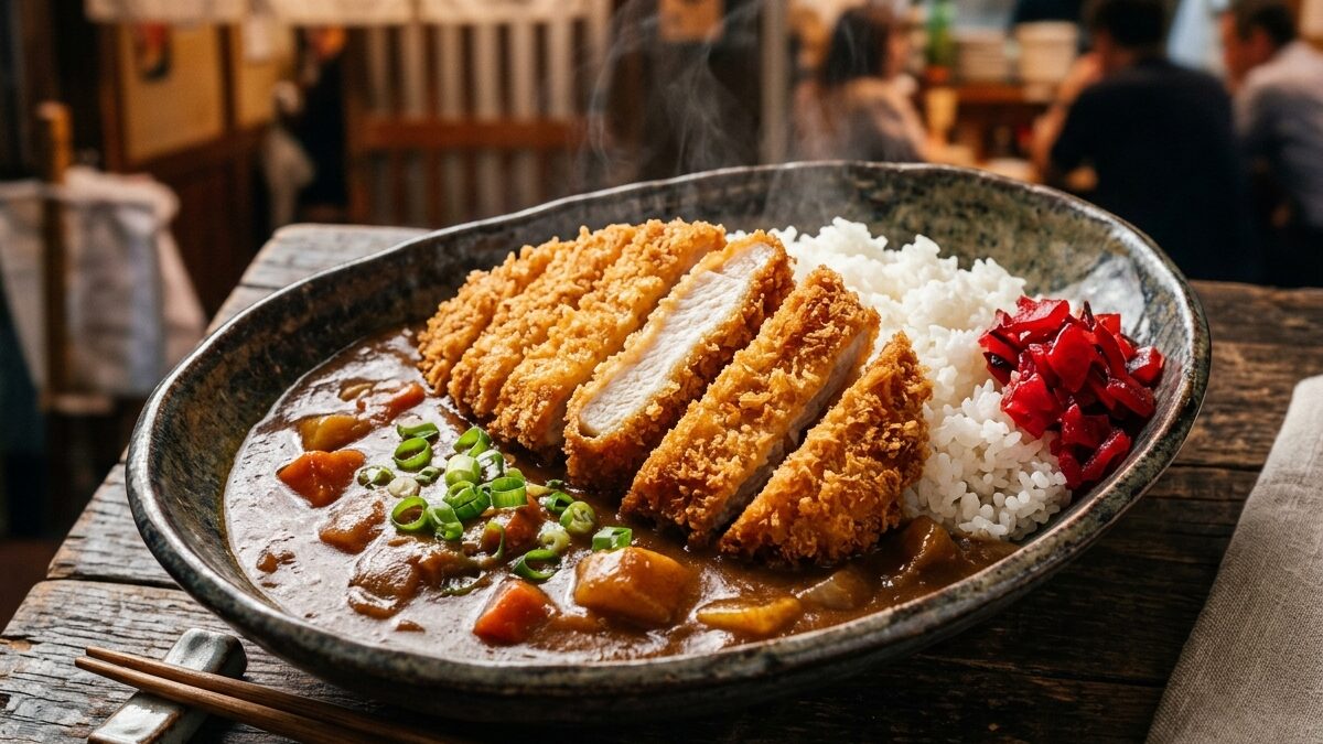 Pui japonez crocant Katsu Curry: Panko Crispiness Physics și 72 de ore de sos caramelizat