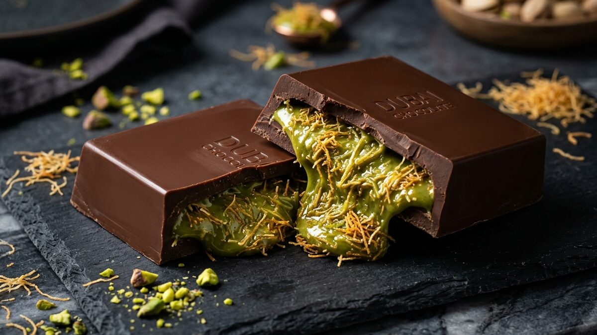 Authentic Viral Dubai Chocolate Bar: Crispy Kadayif, Pistachio Tahini & The Science of the Perfect Snap