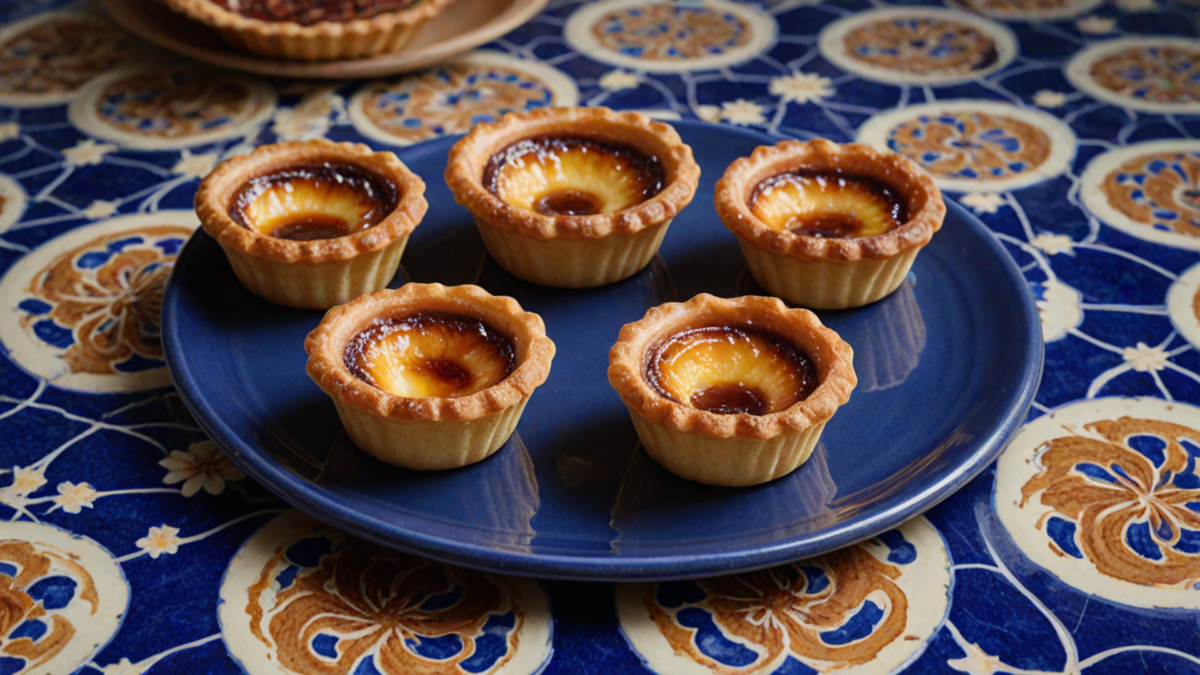 Authentic Portuguese Pastéis de Nata: Spiral Laminated Crust, 290°C Blast Furnace Baking & Torched Custard