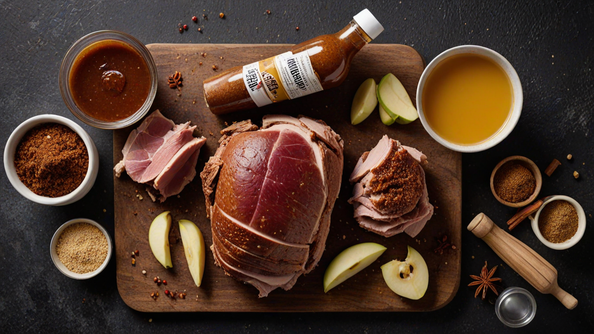 Classic Southern Smoked Pulled Pork: Bark Polymerization, The Collagen Stall & Carolina Vinegar Mop - Raw Ingredients Mise en Place