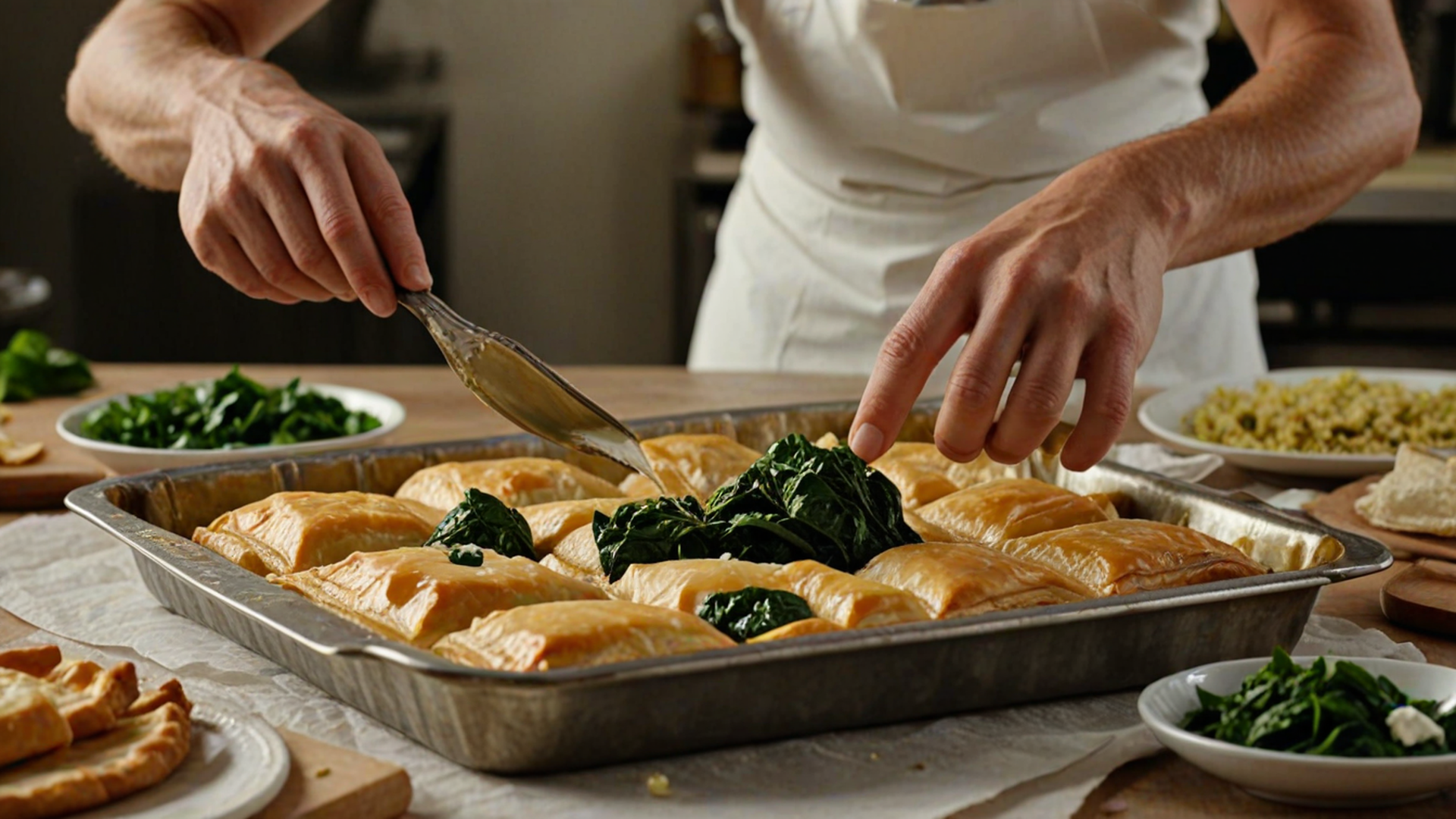 Traditional Greek Spanakopita: Laminated Phyllo Air Gaps, Spinach Moisture Purge & Sheep's Milk Feta Brine - Preparation & Craft