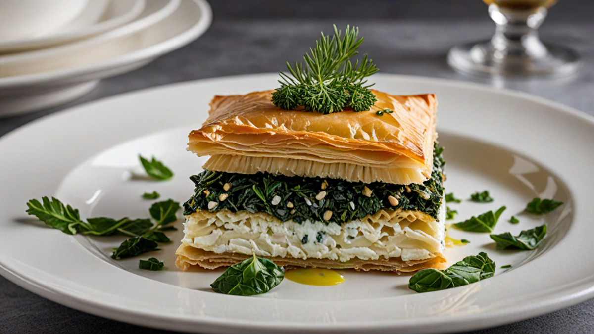 Traditional Greek Spanakopita: Laminated Phyllo Air Gaps, Spinach Moisture Purge & Sheep’s Milk Feta Brine