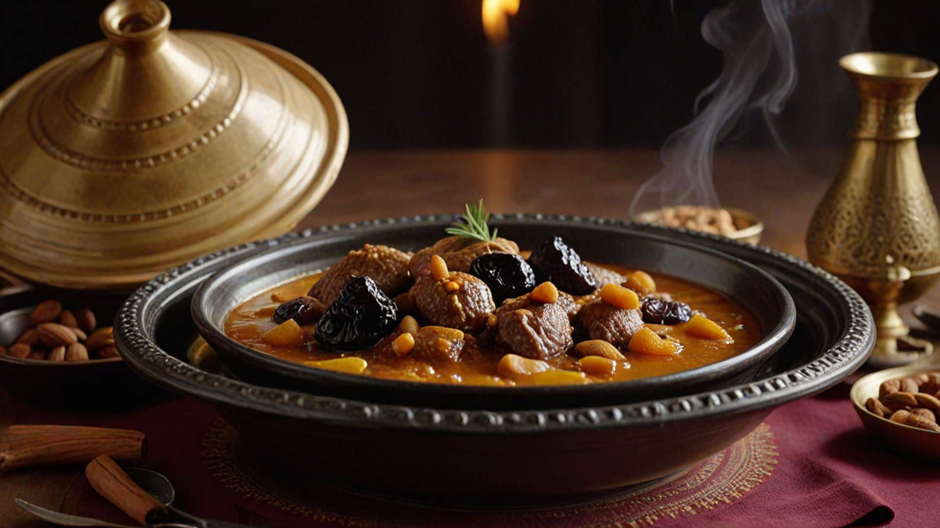 Authentic Moroccan Lamb Tagine: Conical Clay Condensation Hydrodynamics, Saffron-Ginger Braise & Honey Prunes - Active Cooking & Thermal Transformation