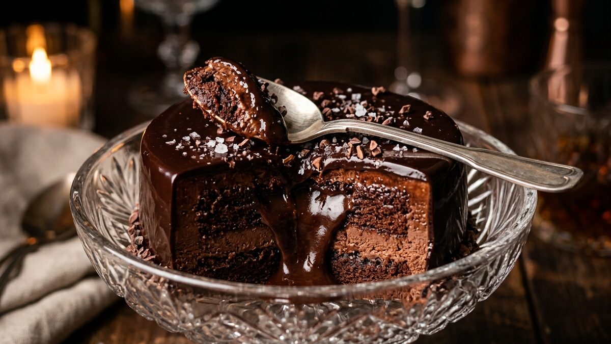 Viral Spoonful Chocolate Cake: Triple Velvet Mousse & The Molten Ganache Core